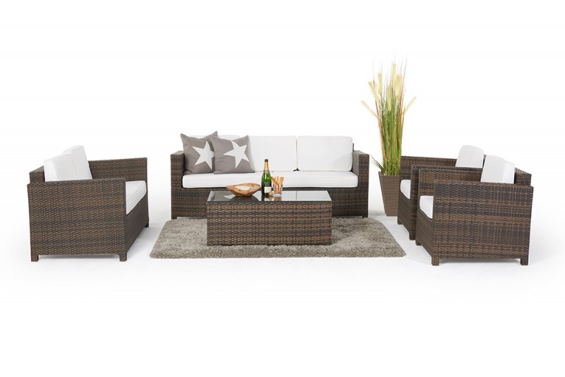 Loungemöbel - Gartenmobiliar - Rattan Lounge - Lilly's - Braun