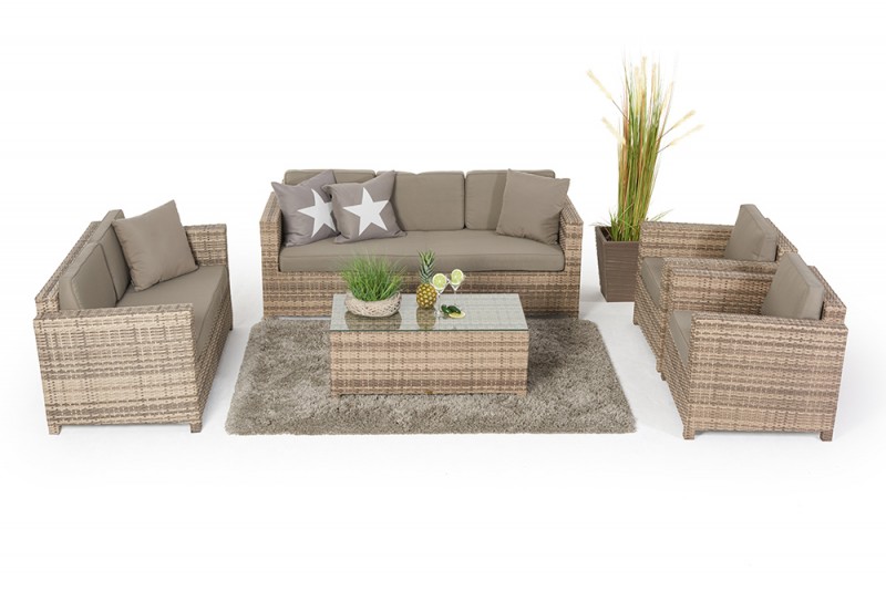 Rattan Lounge - Lilly's Deluxe - natural - Rattan Sofas ...