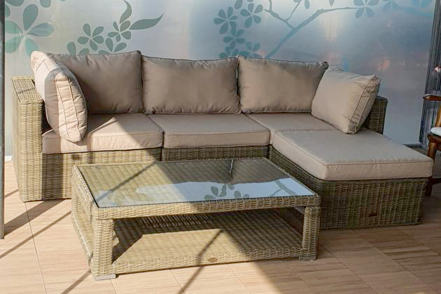 Funktionale Rattan Lounge