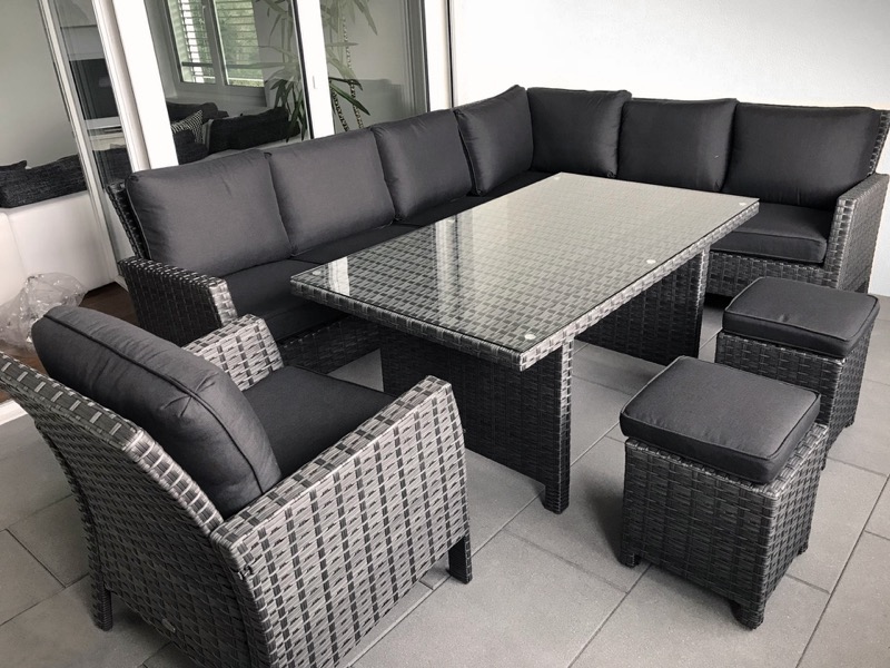 Rattan Lounge Tisch